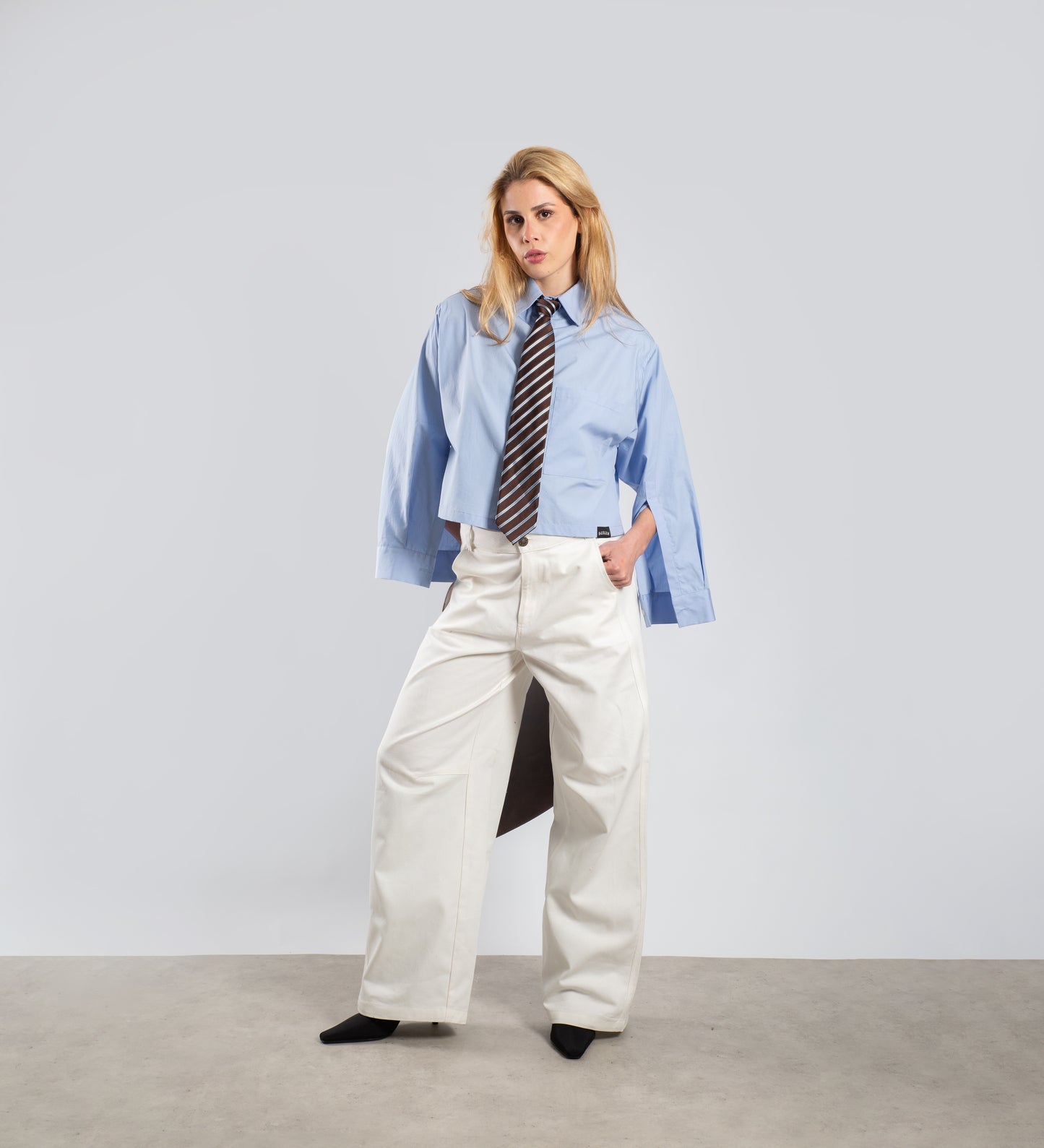 WOMEN'S CRTV DEPT POPLIN SHIRT – Baby Blue