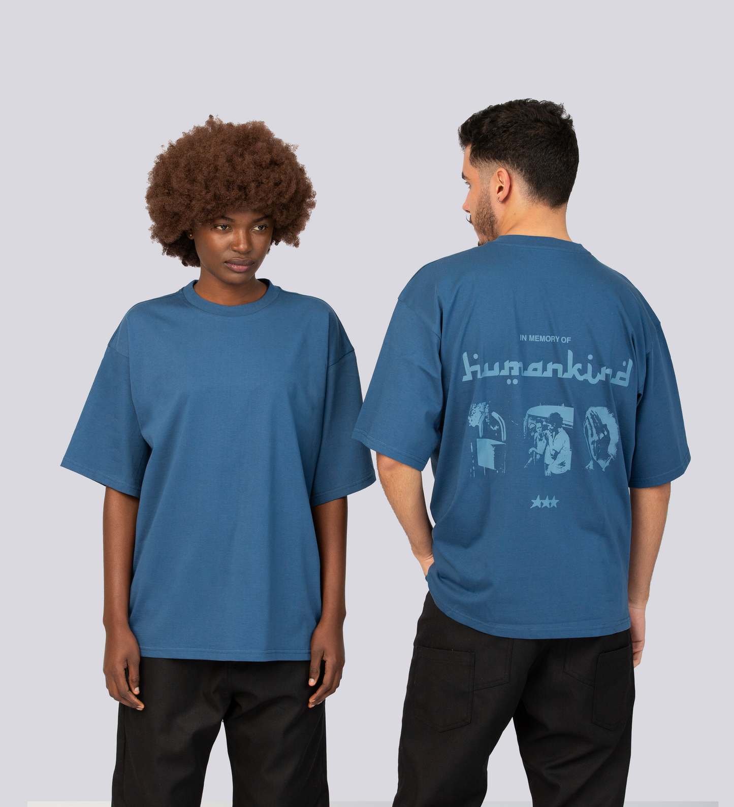 HUMANKIND T-SHIRT - Indigo