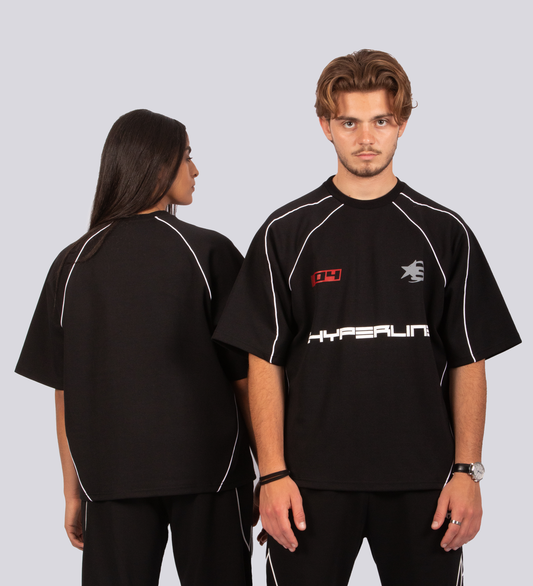 STRTN RACING HEAVYWEIGHT BOXY T-SHIRT – Black