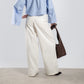 WOMEN'S LOOSE CANVAS PANTS – Off White