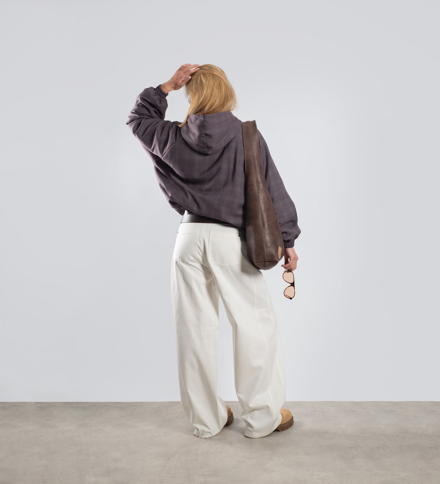 WOMEN'S LOOSE CANVAS PANTS – Off White