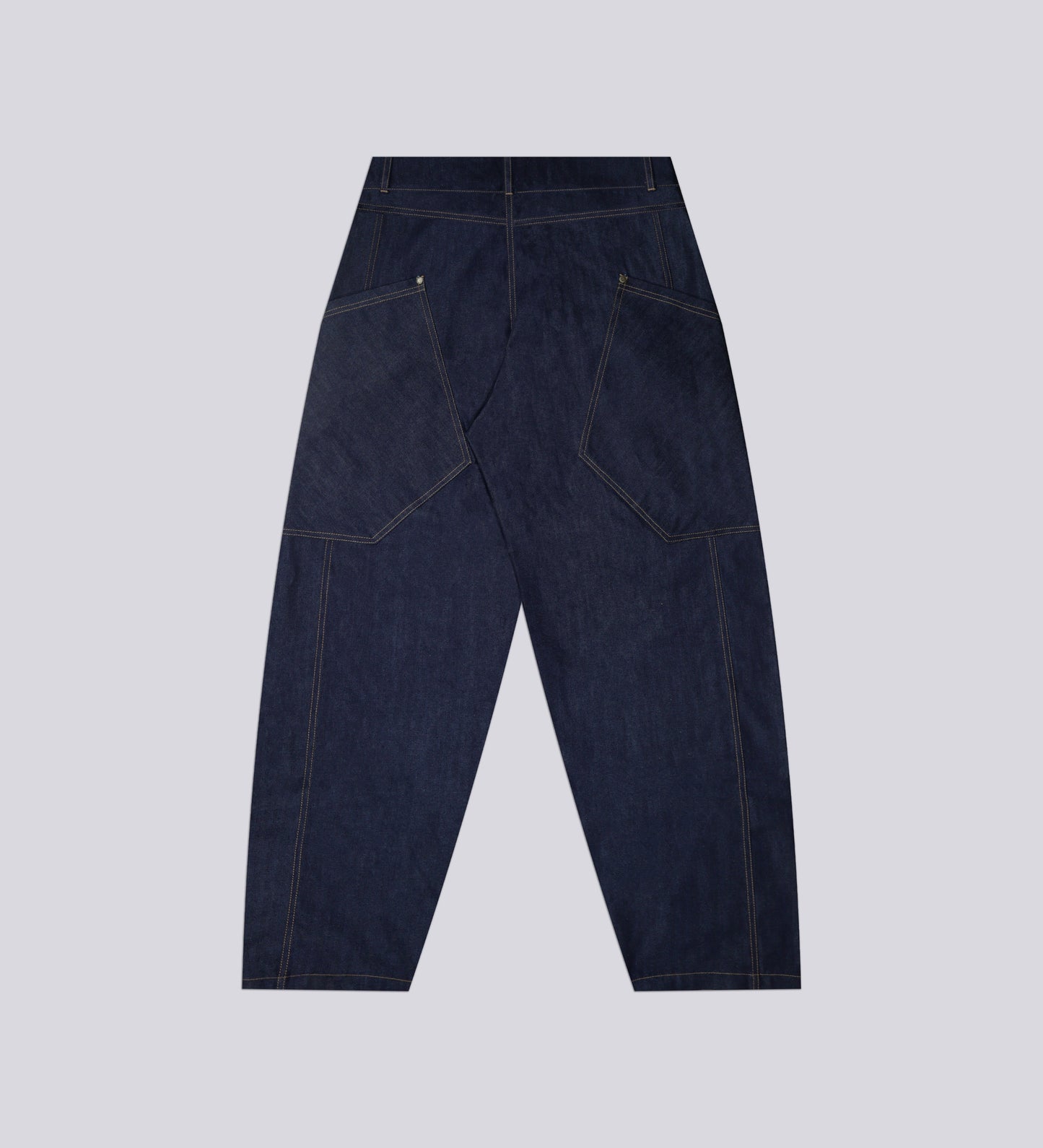 CRTV DEPT. RAW BAGGY DENIM – Blue