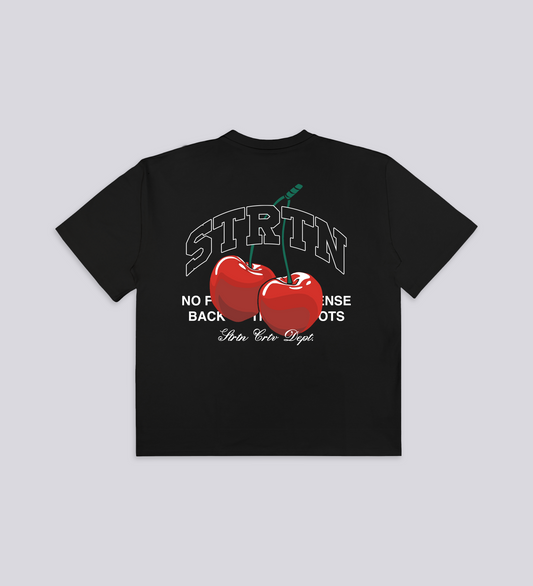 CRTV DEPT CHERRIES HEAVYWEIGHT T-SHIRT – Black