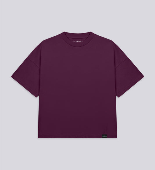 CORE BOXY HEAVYWEIGHT T-SHIRT – Burgundy