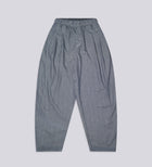 PLEATED BAGGY STRIPED POPLIN PANTS – Midnight