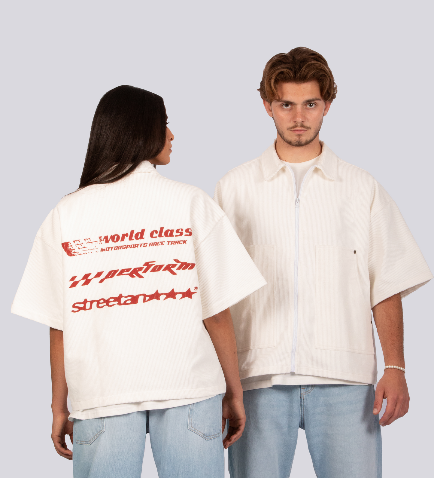 WORLD CLASS HEAVYWEIGHT CORDUROY SHIRT – Off White