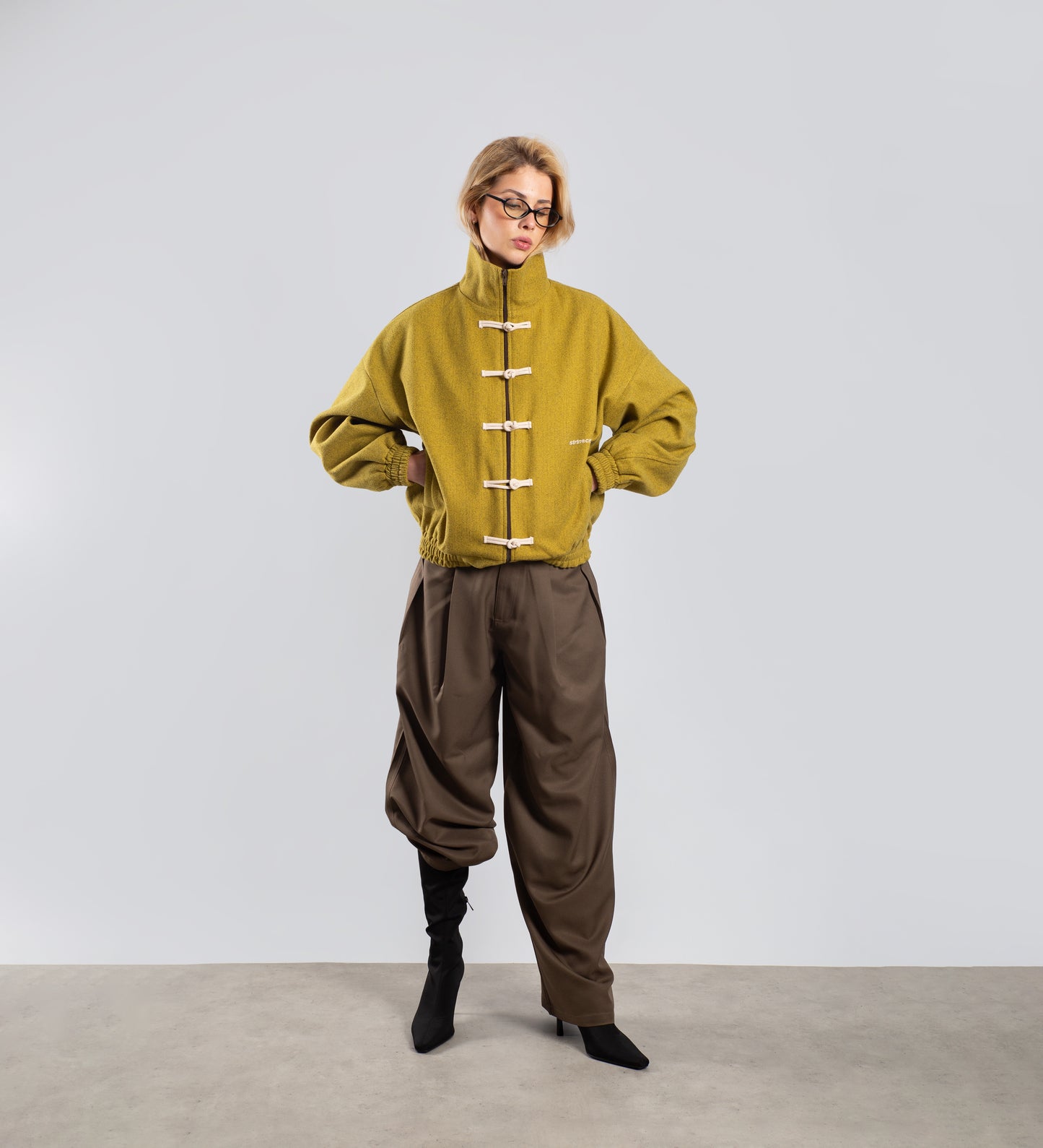 WOMEN'S PLEATED TROUSERS – Khaki