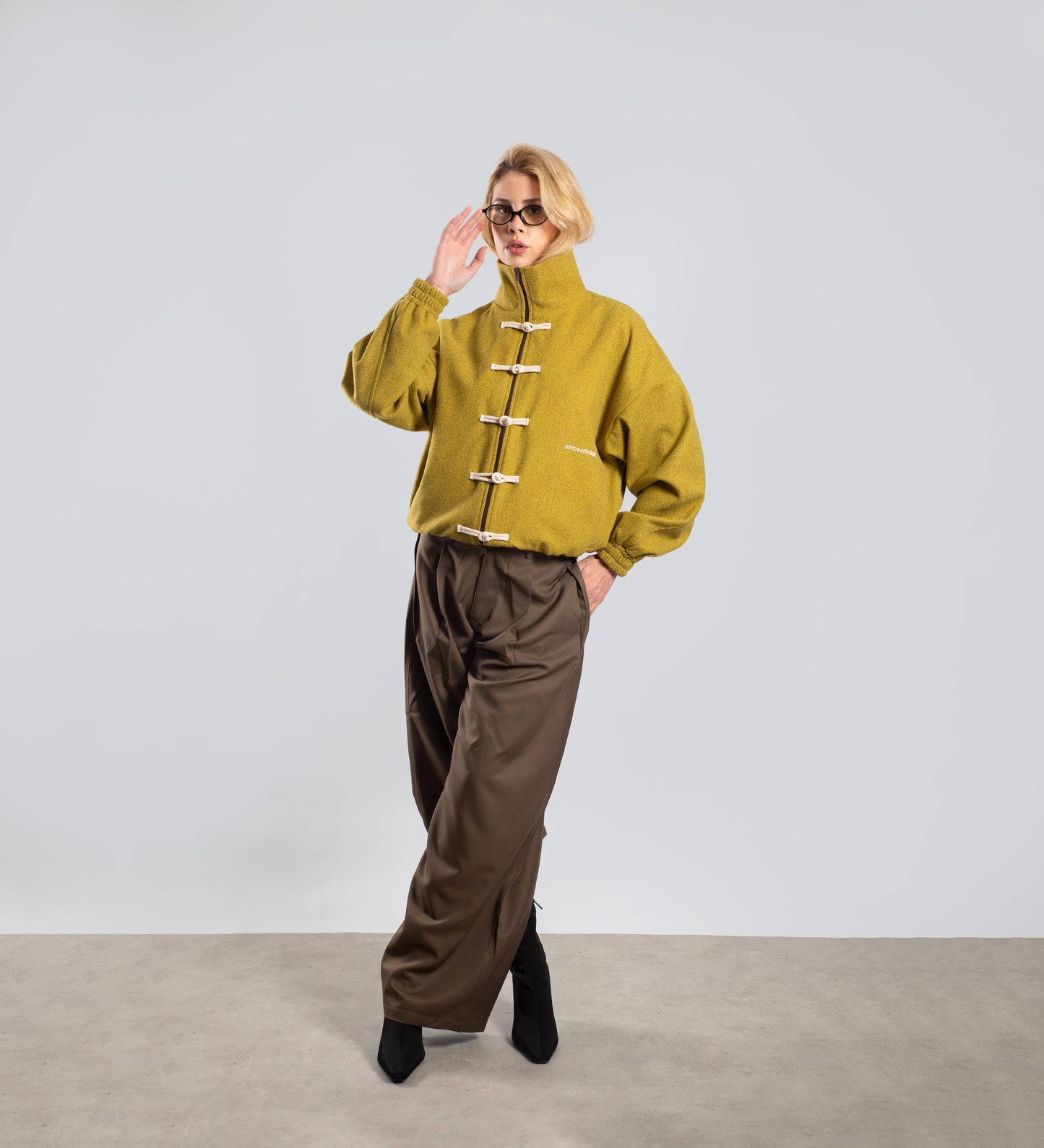 WOMEN'S PLEATED TROUSERS – Khaki