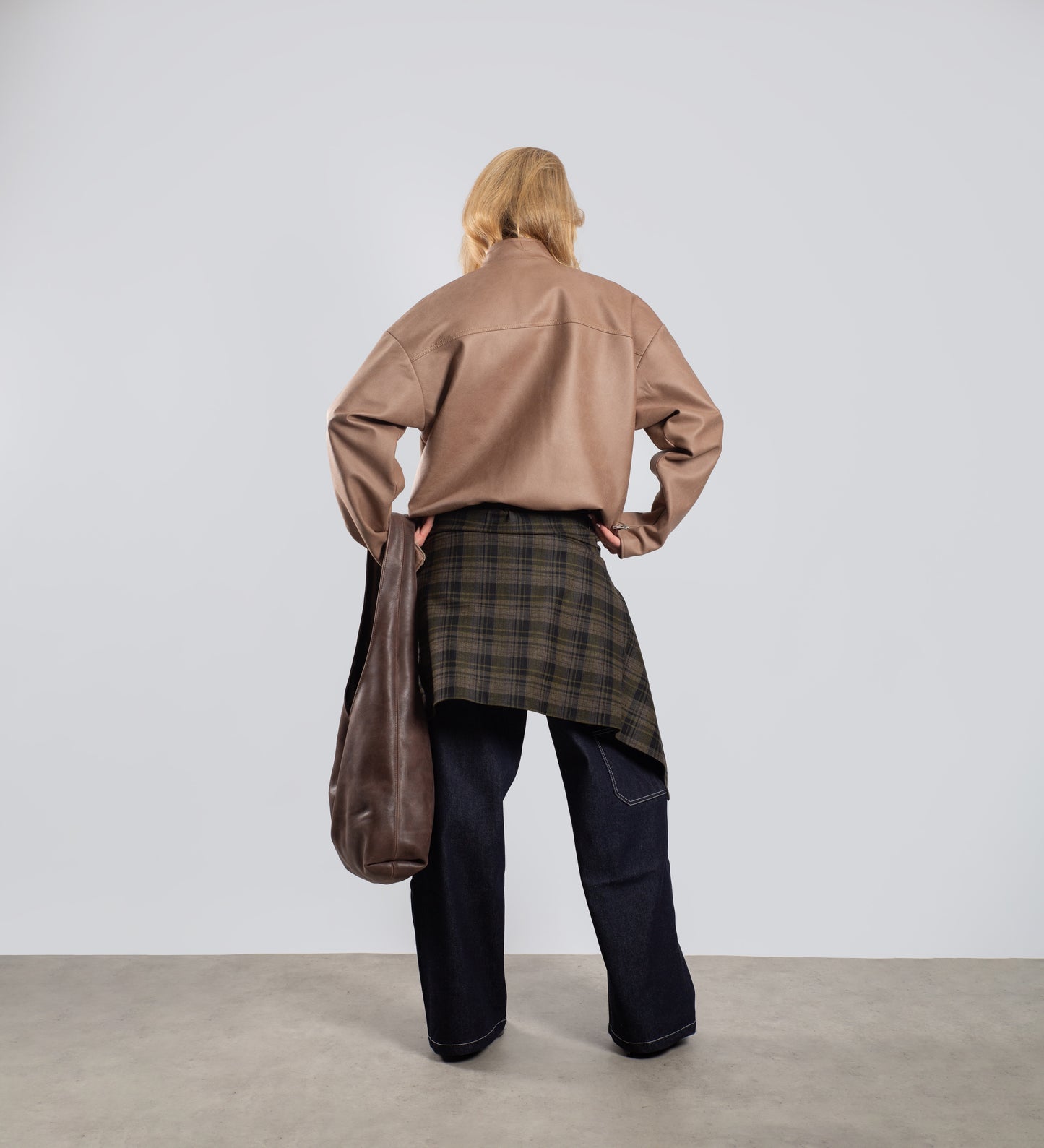 WOMEN'S CRTV DEPT. VEGAN LEATHER JACKET – Tobacco