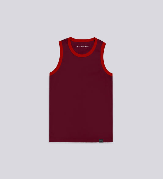 STRTN® CORE TANK TOP – Burgundy/Red