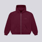 STRTN RAGLAN ZIP-UP HOODIE – Burgundy
