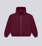 STRTN RAGLAN ZIP-UP HOODIE – Burgundy