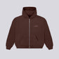 STRTN RAGLAN ZIP-UP HOODIE – Brown