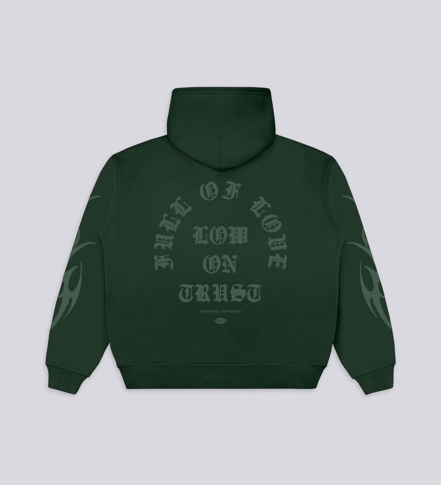 LOW ON TRUST HOODIE – Dark Green