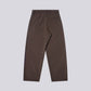 PINSTRIPE PLEATED TROUSERS – Mocha