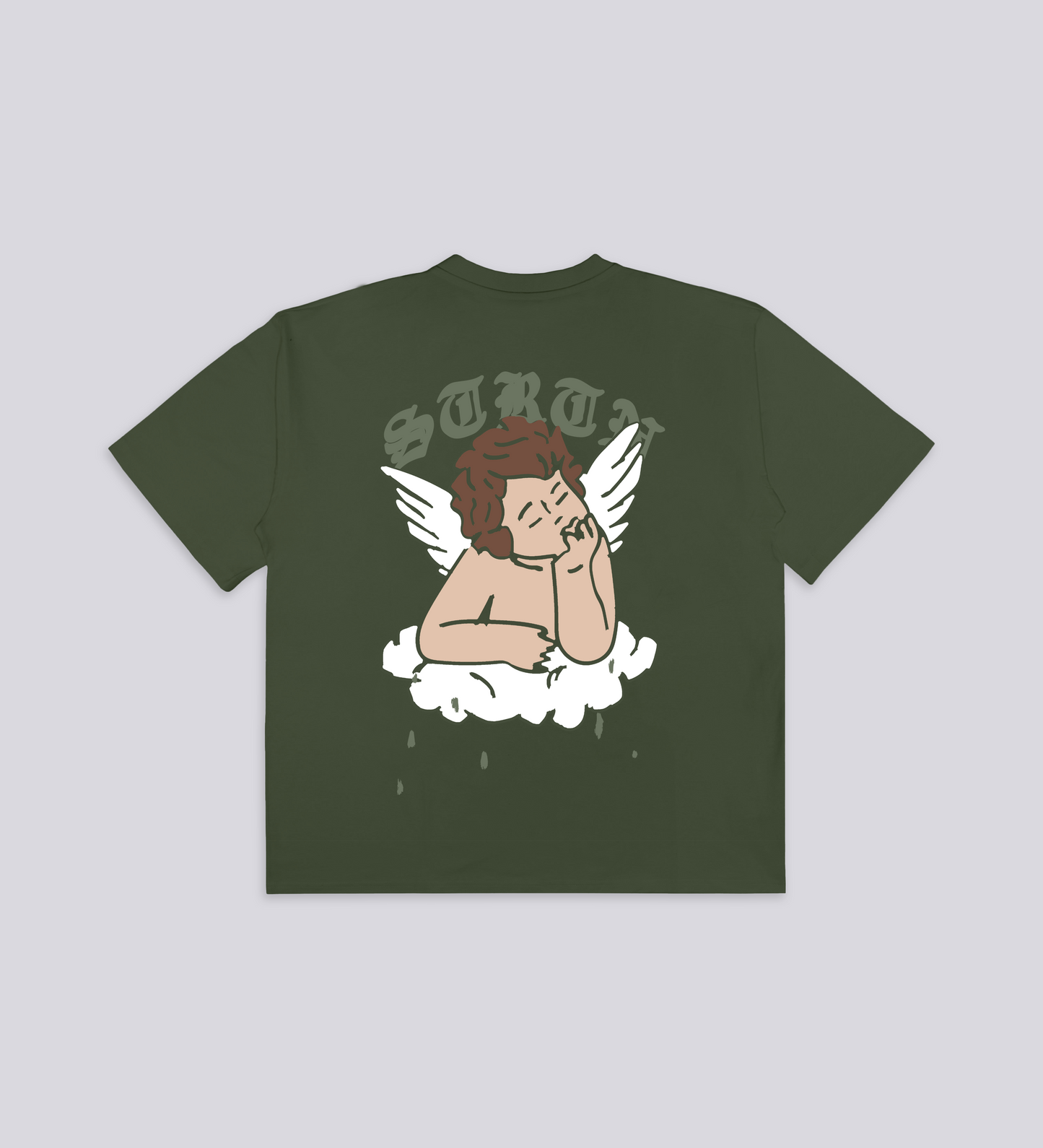 ARCHANGEL T-SHIRT – Khaki (Upcycled Fabric)