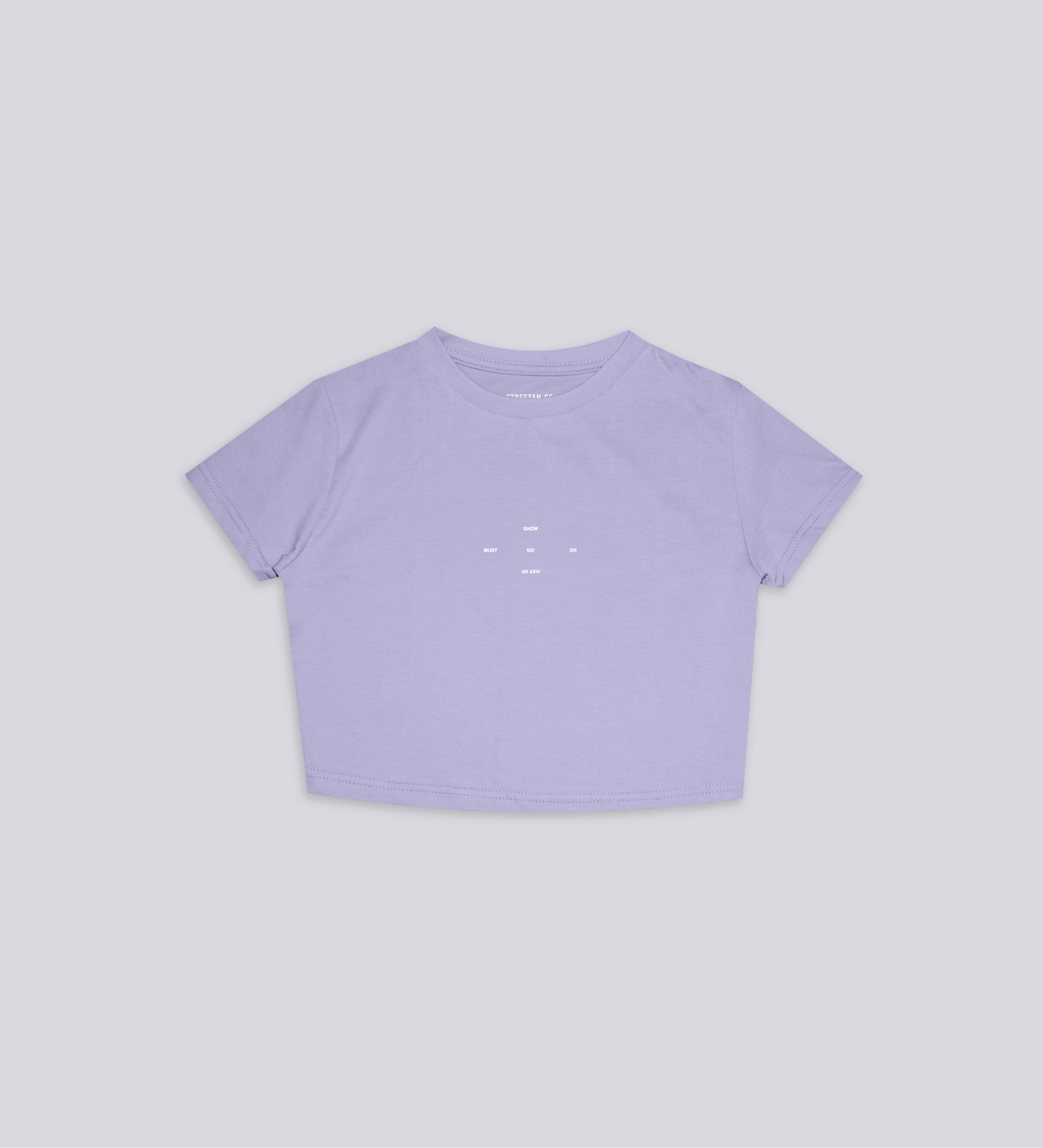 WOMEN'S SMGO CROP TEE – Light Purple