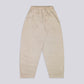 PLEATED BAGGY LINEN PANTS – Cream