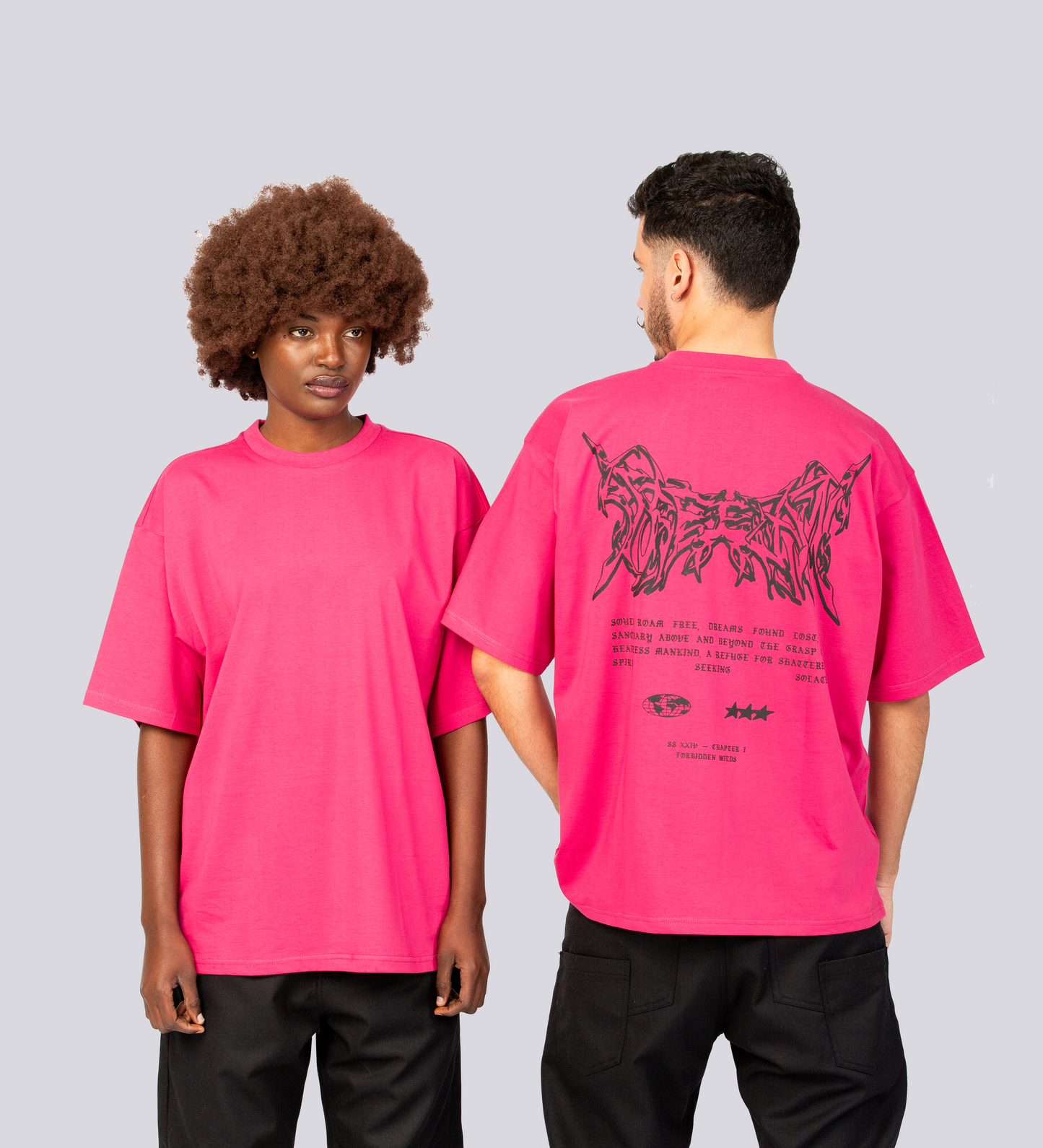 FOUND LOST T-SHIRT – Fuchsia