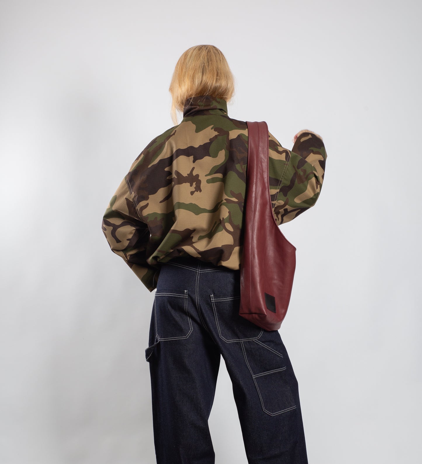 WOMEN'S HIGH NECK JACKET – Army