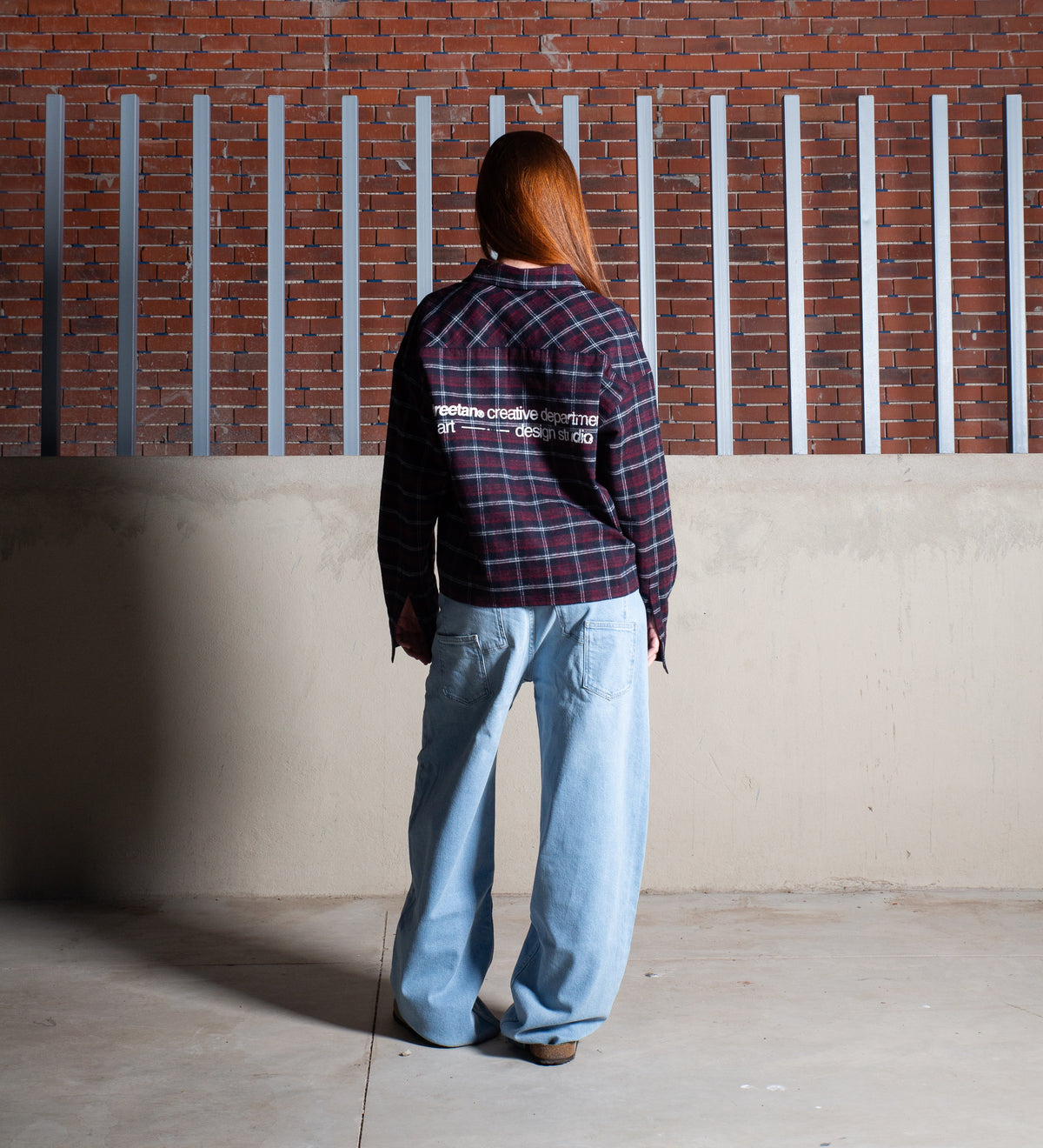 ART & DESIGN STD. FLANNEL SHIRT – Navy/Burgundy