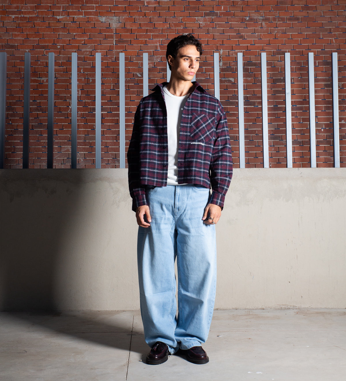 ART & DESIGN STD. FLANNEL SHIRT – Navy/Burgundy