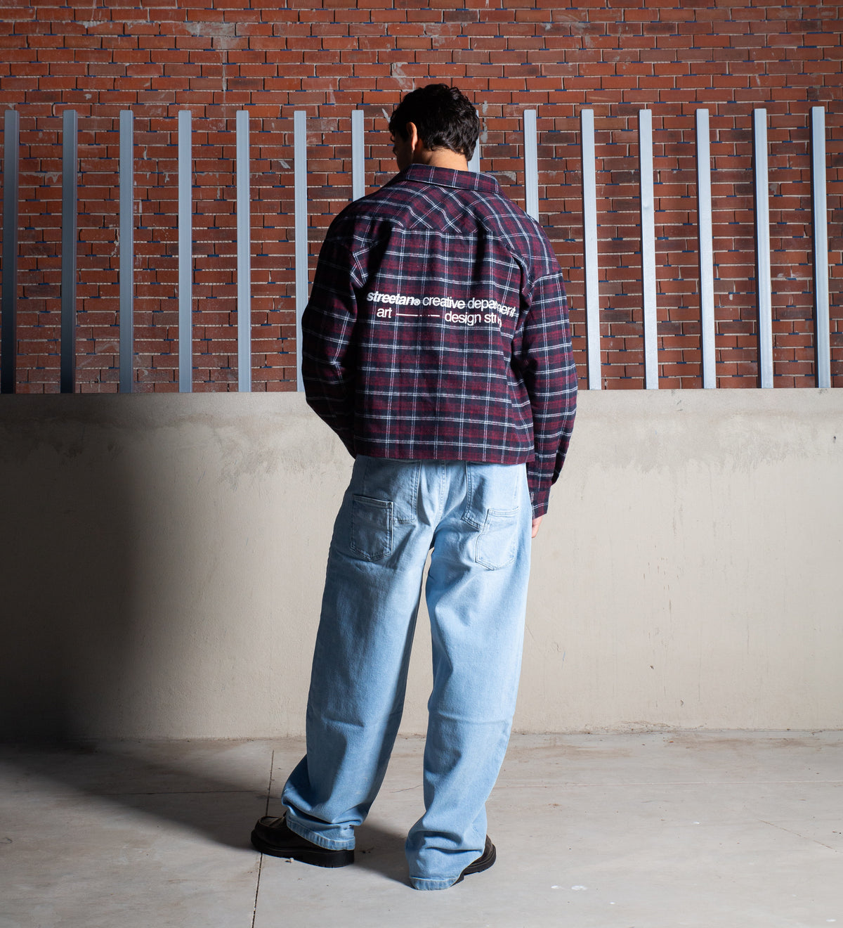 ART & DESIGN STD. FLANNEL SHIRT – Navy/Burgundy