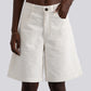 HAMPTONS HEAVYWEIGHT CORDUROY JORTS - Cream White