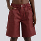 SEASONAL FEELINGS HEAVYWEIGHT BERMUDA - Maroon