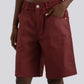 SEASONAL FEELINGS HEAVYWEIGHT BERMUDA - Maroon