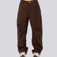 SCORIA BAGGY PANTS – Dark Brown