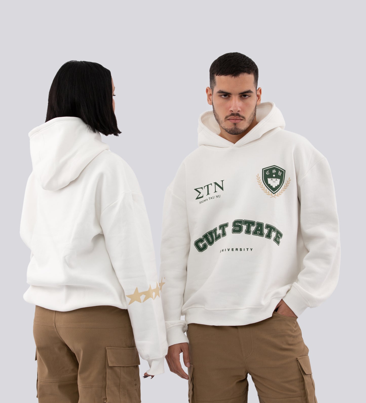 CULT FRAT HOODIE – White