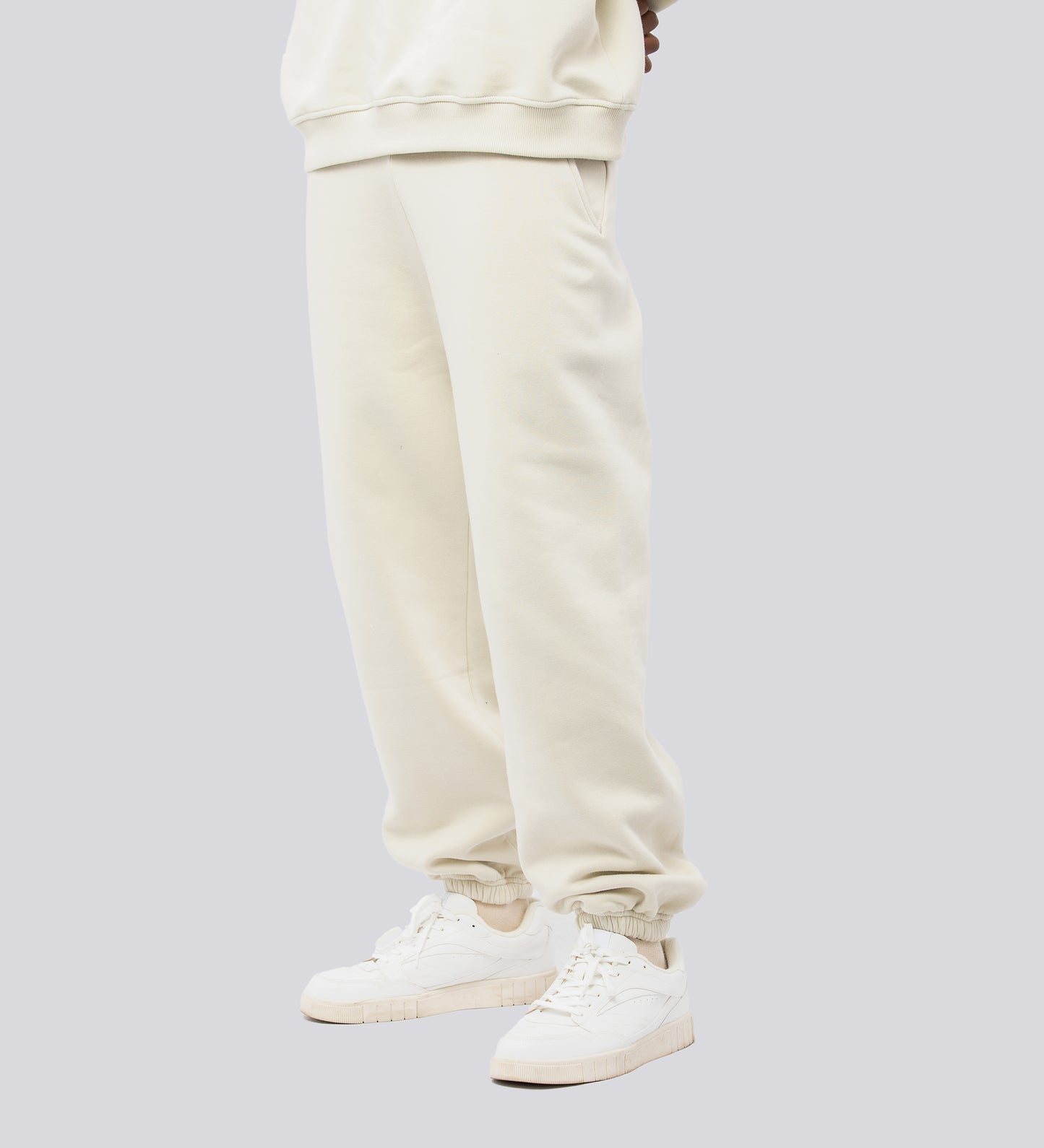 HEAVYWEIGHT JOGGERS – Cream White