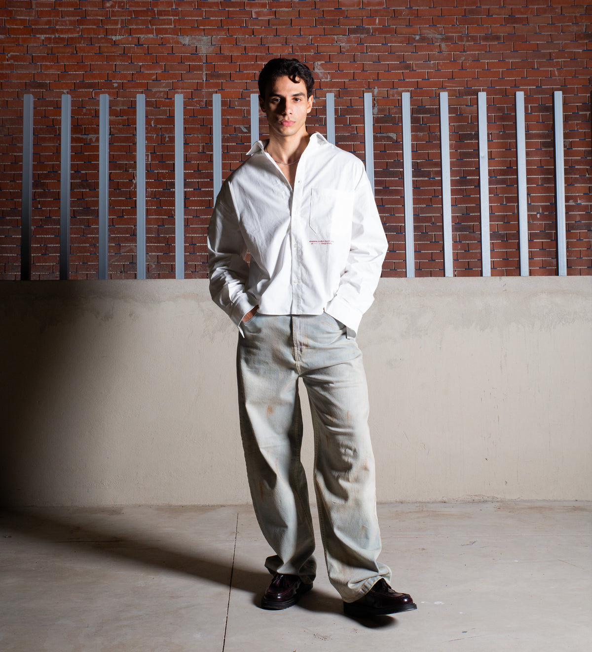 CRTV DEPT. POPLIN SHIRT – Off White