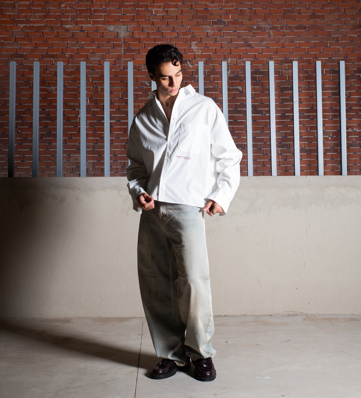 CRTV DEPT. POPLIN SHIRT – Off White