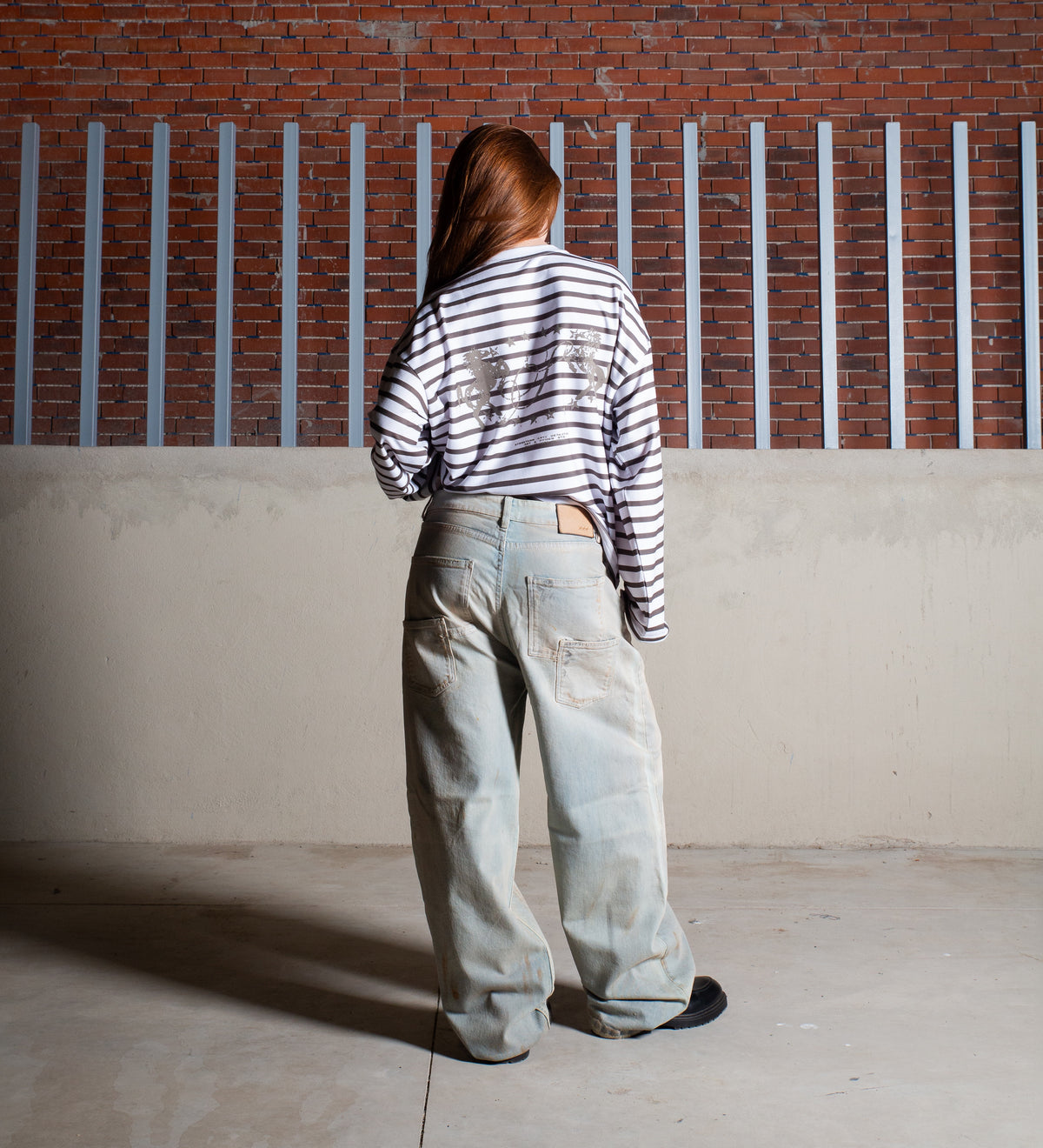 LEGACY V.II STRIPED LONG SLEEVE TEE – Khaki/Off White