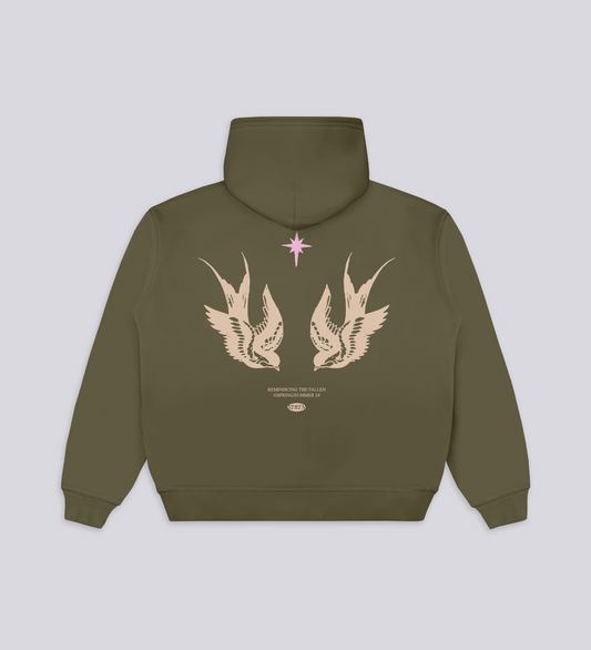 REMINISCING THE FALLEN HOODIE – Khaki