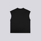 CULT SUPPLY SLEEVELESS T-SHIRT – Black (Upcycled Fabric)