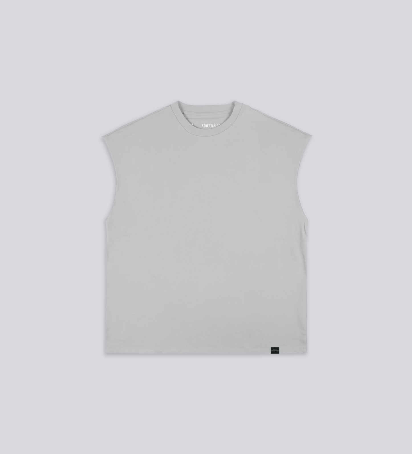 CULT SUPPLY SLEEVELESS T-SHIRT – Gray (Upcycled Fabric)