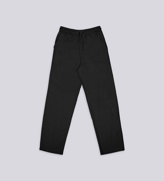 LINEN PANTS – Black