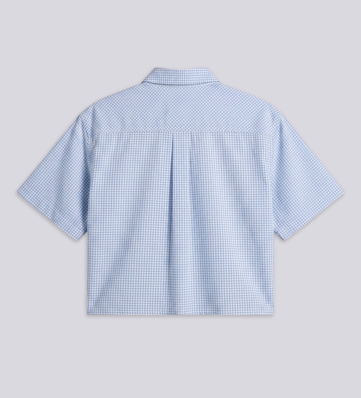 THE GINGHAM BOXY SHIRT – Baby Blue