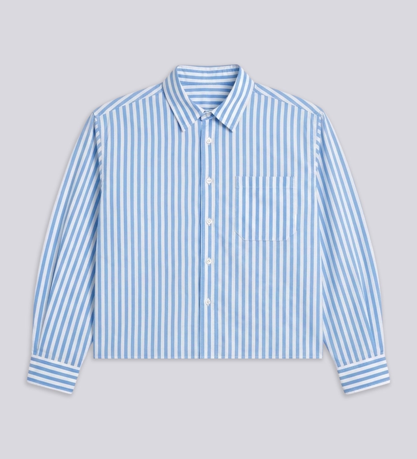 CULT SUPPLY POPLIN SHIRT – Striped Blue