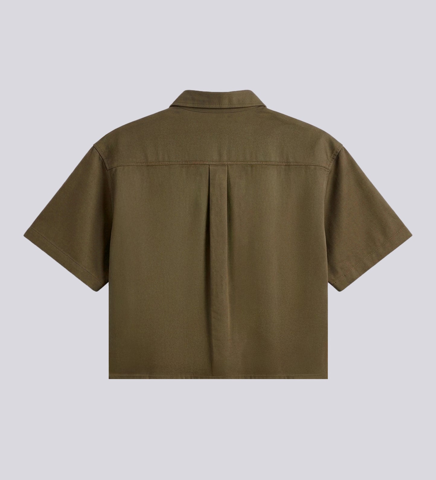 CRTV DEPT. CROPPED OVERSHIRT – Military Green