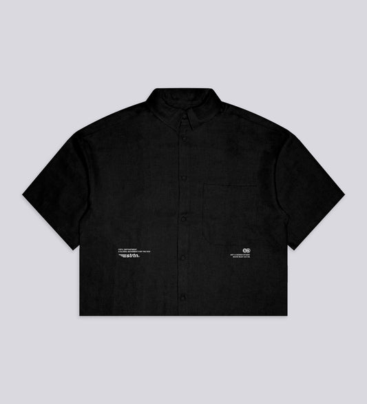 FOR THE FEW LINEN SHIRT – Black