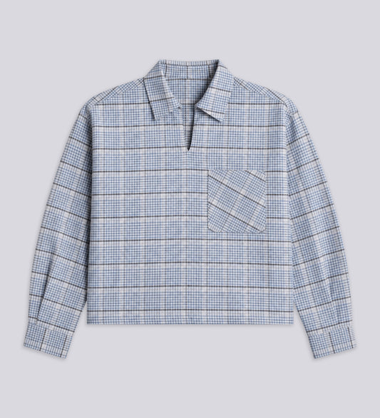 CRTV DEPT. V-NECK FLANNEL OVERSHIRT