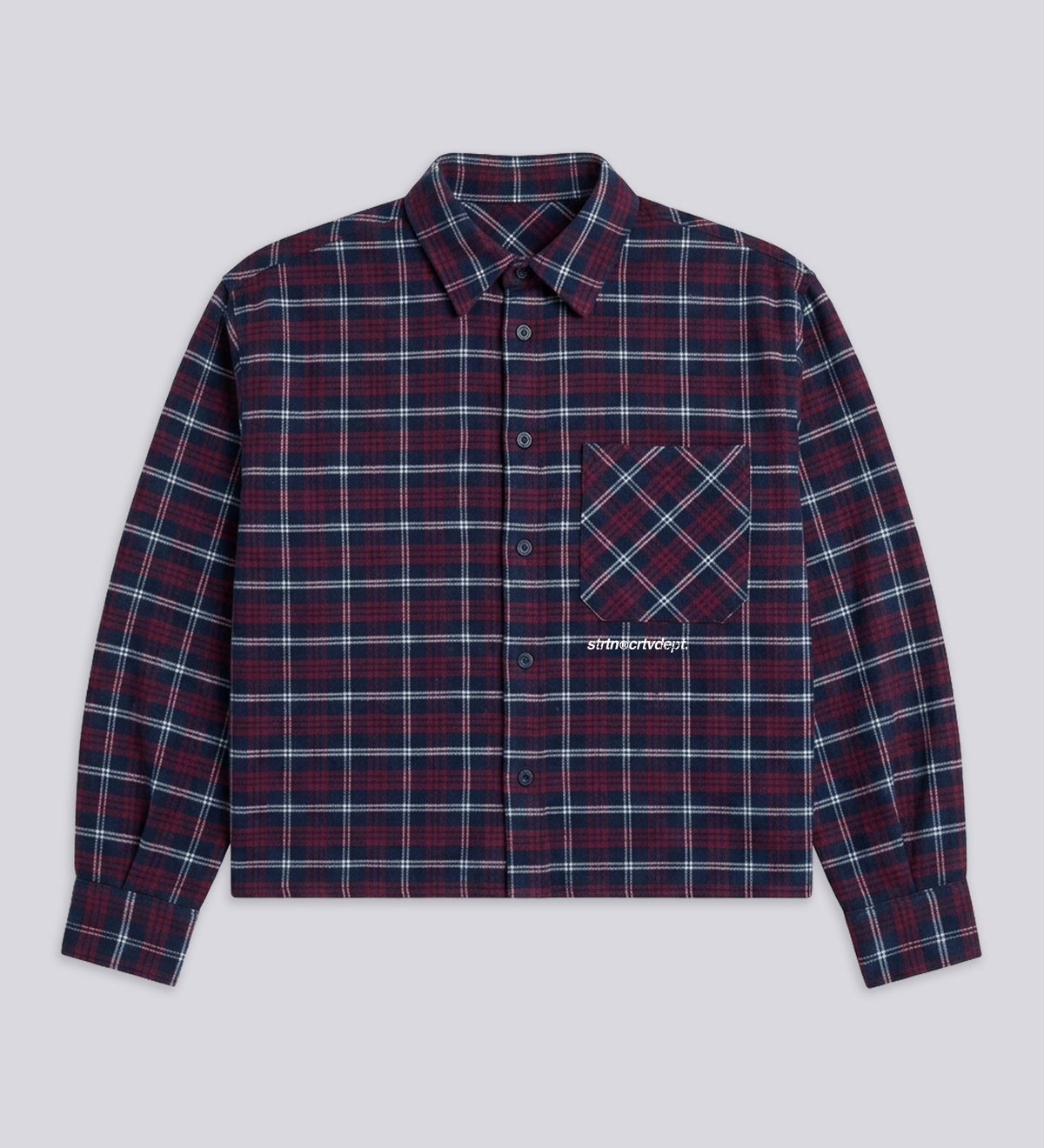 ART & DESIGN STD. FLANNEL SHIRT – Navy/Burgundy