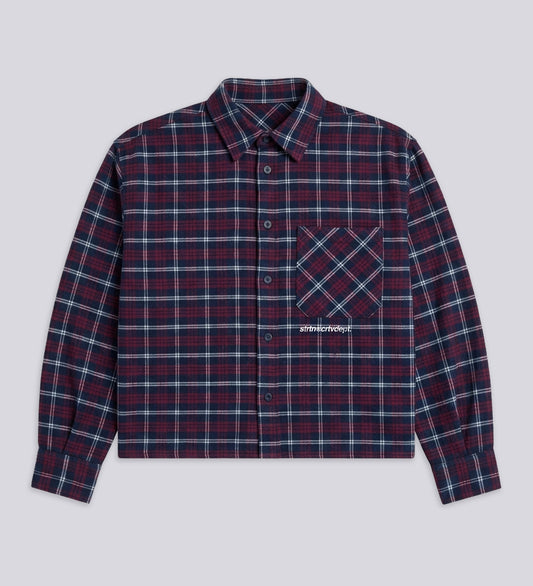 ART & DESIGN STD. FLANNEL SHIRT – Navy/Burgundy