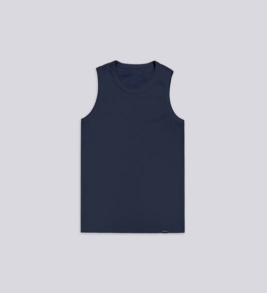 STRTN RIBBED TANK TOP – Navy Blue