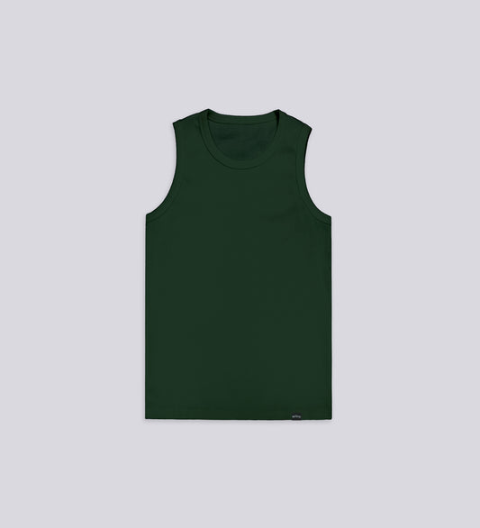 STRTN RIBBED TANK TOP – Dark Green