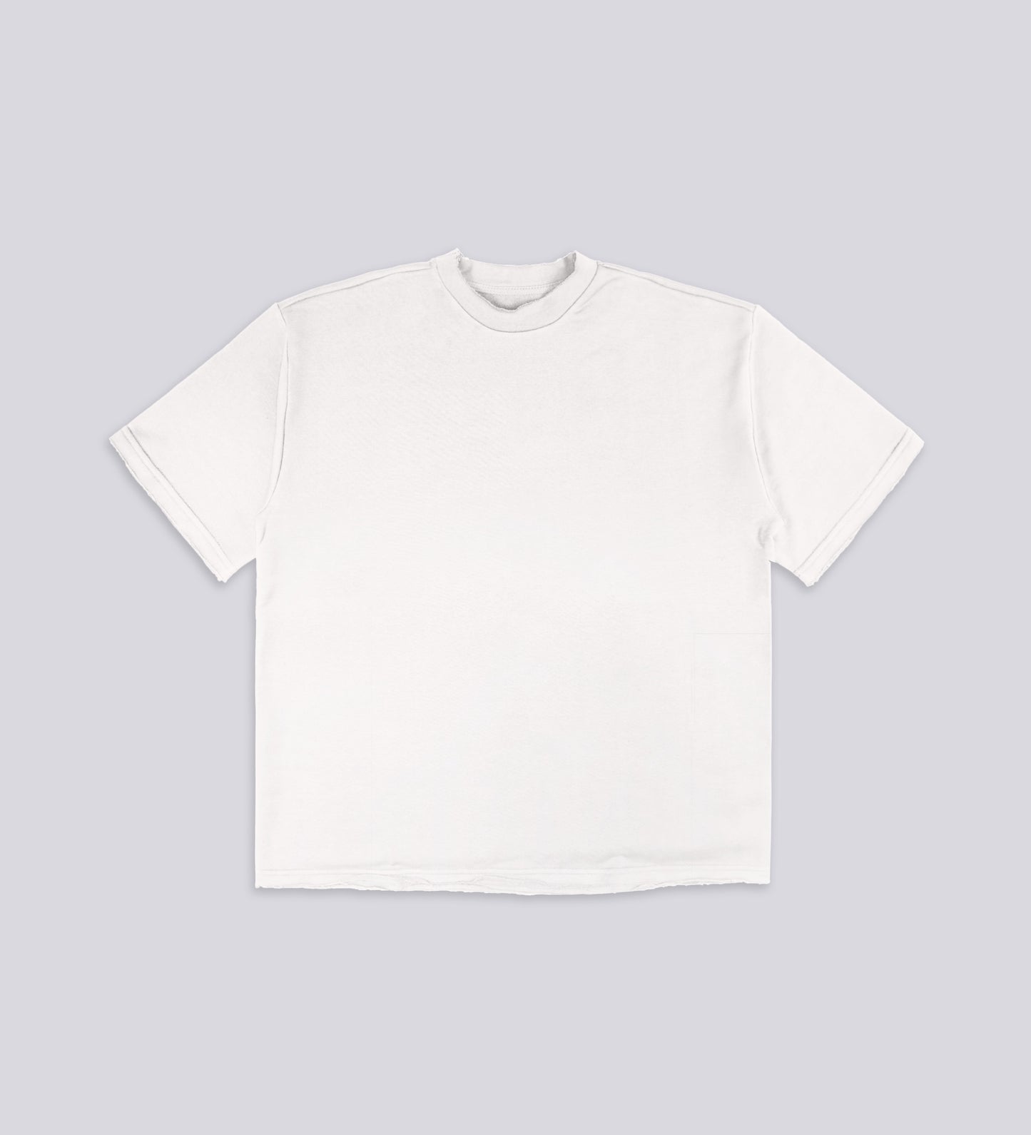 CRTV. DEPT DISTRESSED T-SHIRT – Off White (Unbrushed Fleece)